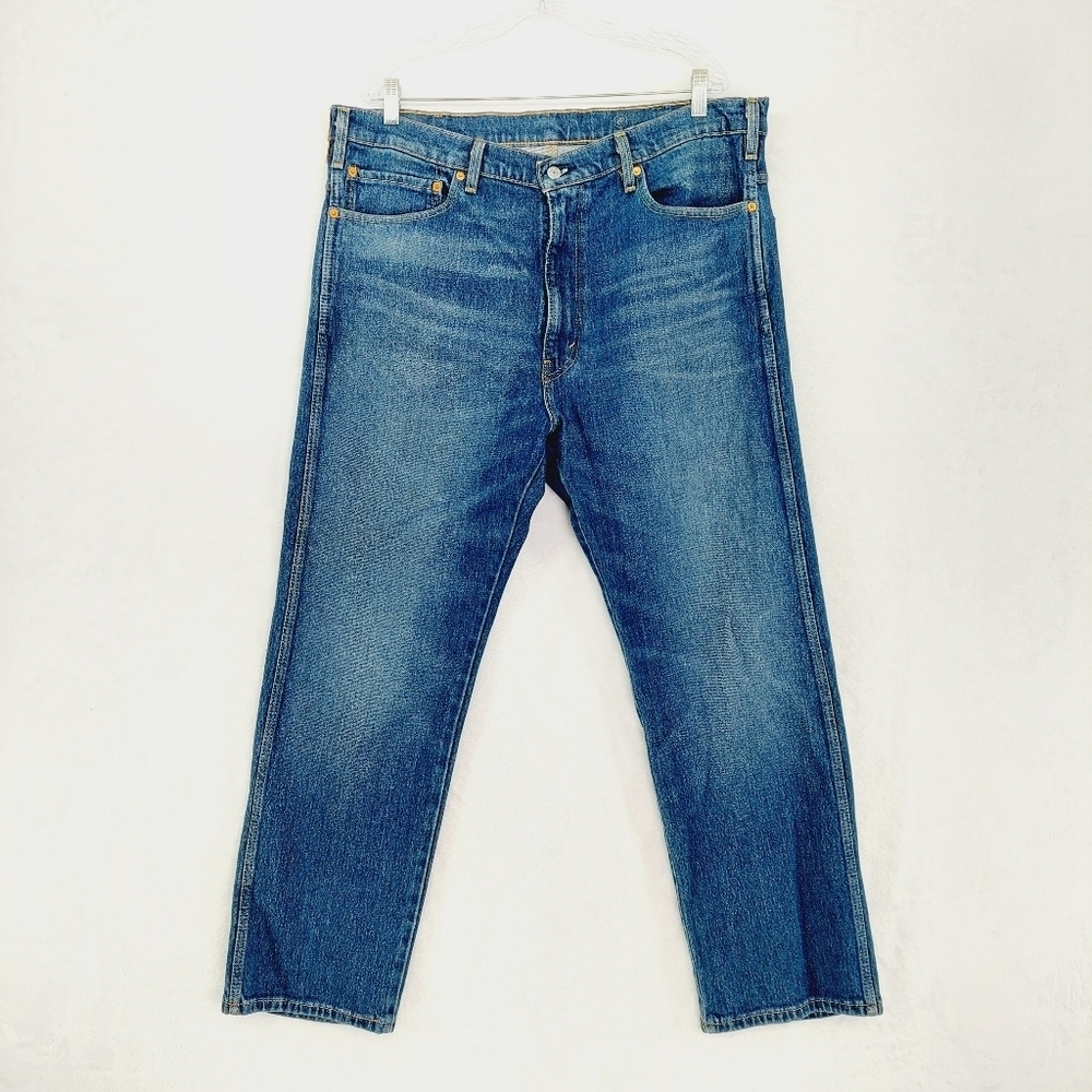 Levi's Blue High Rise Straight Leg Jeans 5142